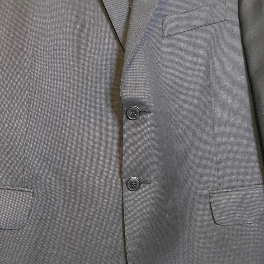 Joseph Abboud Blazer Mens 44S Tollegno 1900 Super 120s Wool Italy Fabric Navy